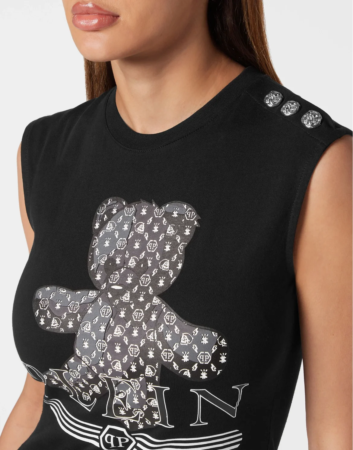 Tank top Teddy Bear, цвет: Черный