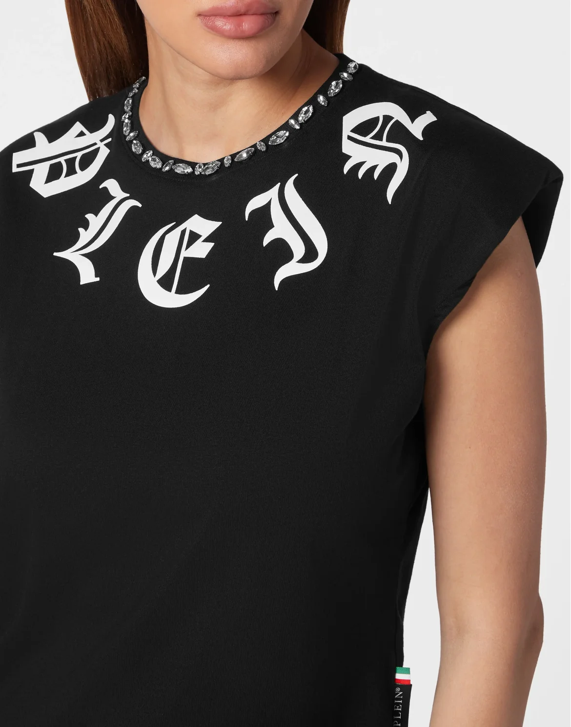 Shoulder Pads Tank top Gothic Plein, цвет: Черный