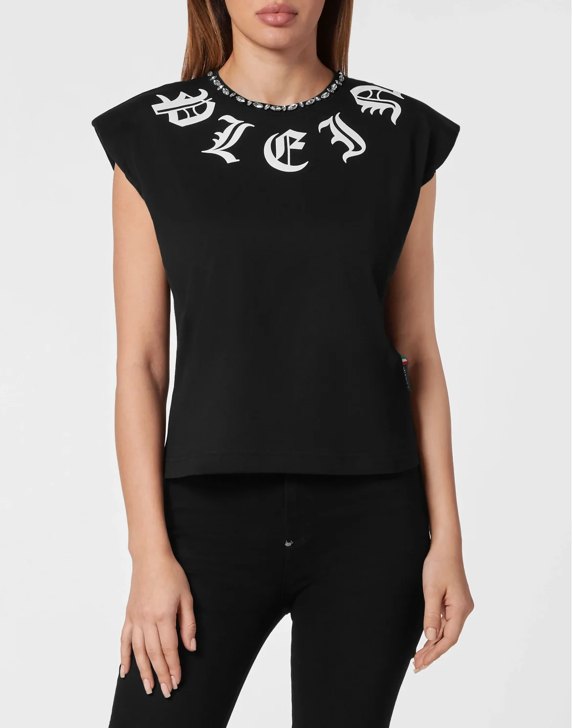 Shoulder Pads Tank top Gothic Plein, цвет: Черный