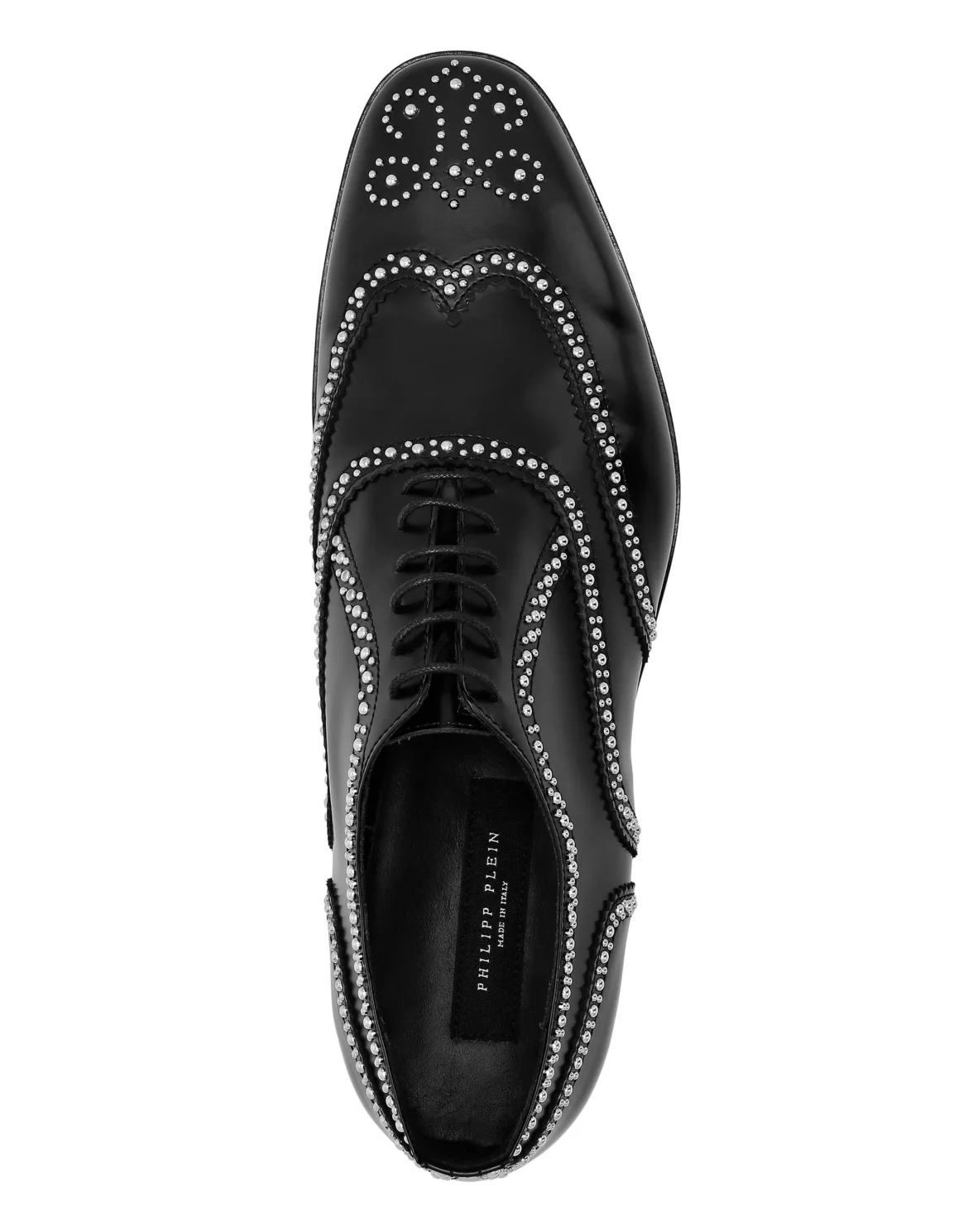 Calf Skin Leather Lace Up Shoes, цвет: Черный