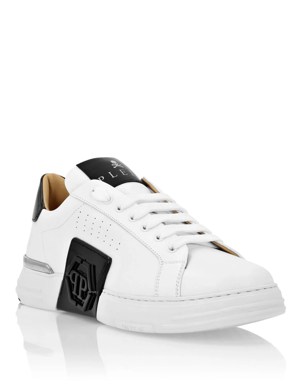 Lo-Top Leather Sneakers Phantom Kick$, цвет: Белый