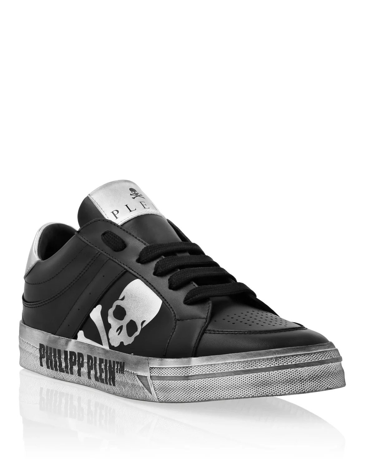 Lo-Top Leather Sneakers Retrokickz TM, цвет: Черный