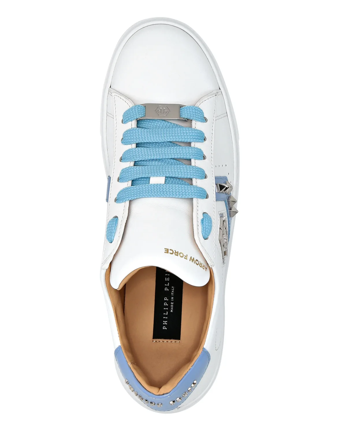 Lo-Top Leather Arrow Force Studs Sneakers, цвет: Голубой