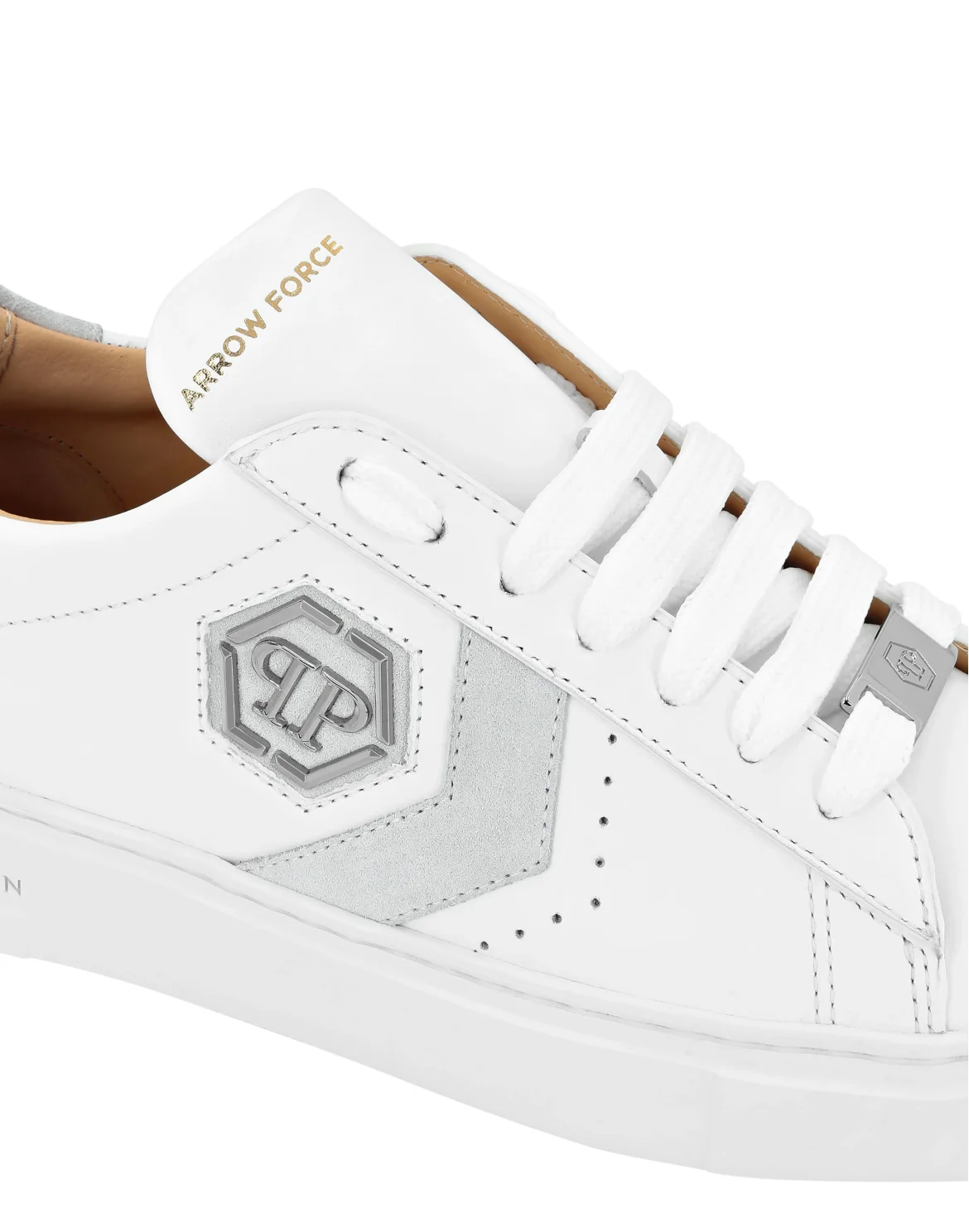 Lo-Top Leather Arrow Force Sneakers, цвет: Белый