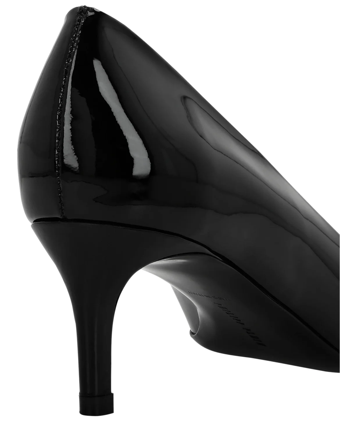 Patent Low Plein Heel Decollete Skull, цвет: Черный