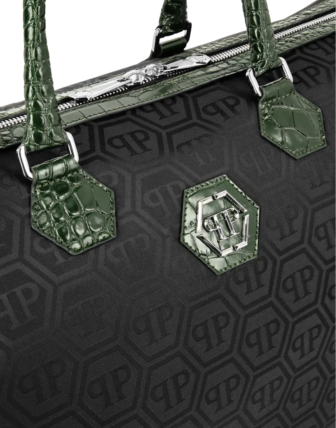 Nylon Weekend Bag Monogram, цвет: Черный