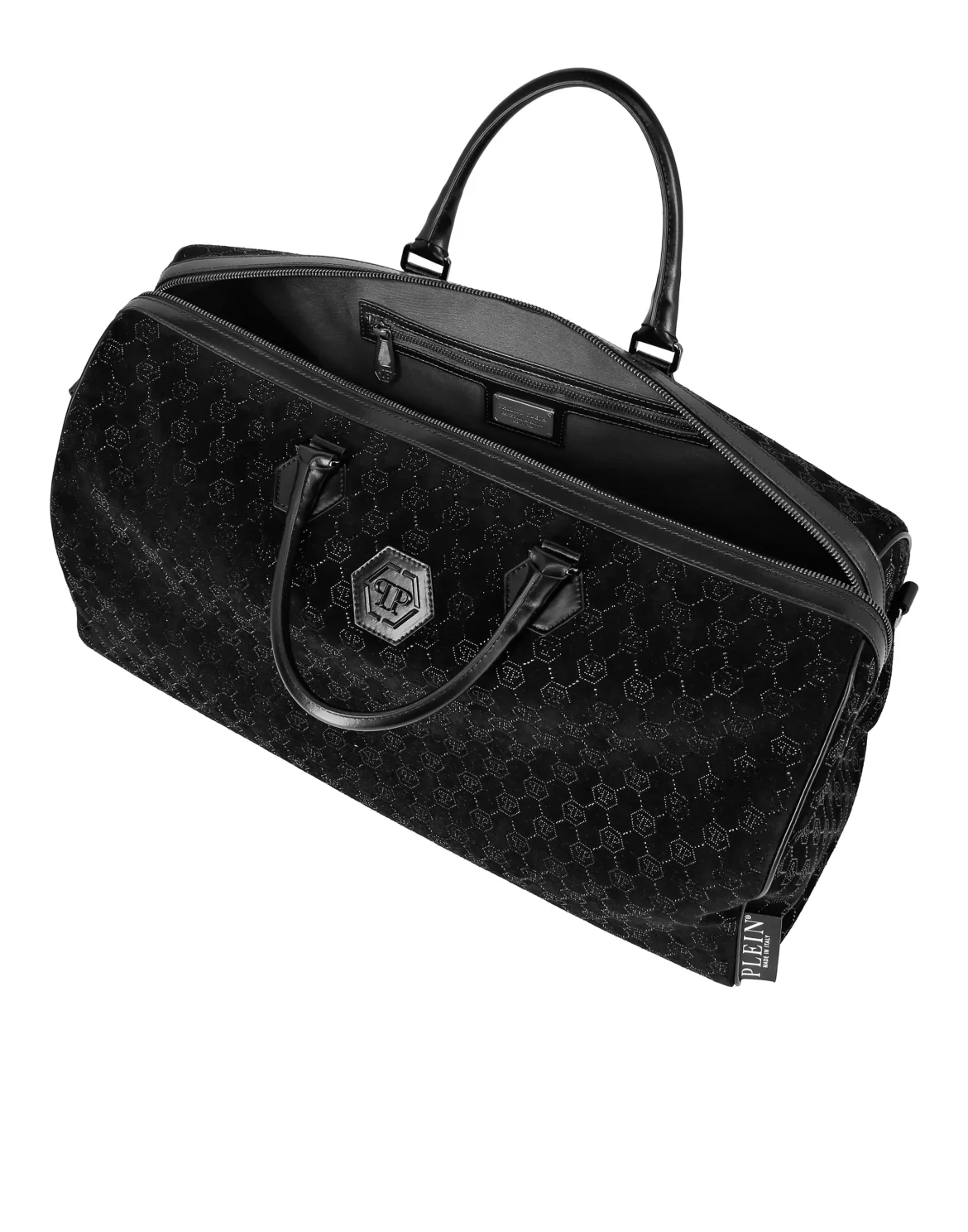 Leather Weekend Bag Monogram Strass, цвет: Черный
