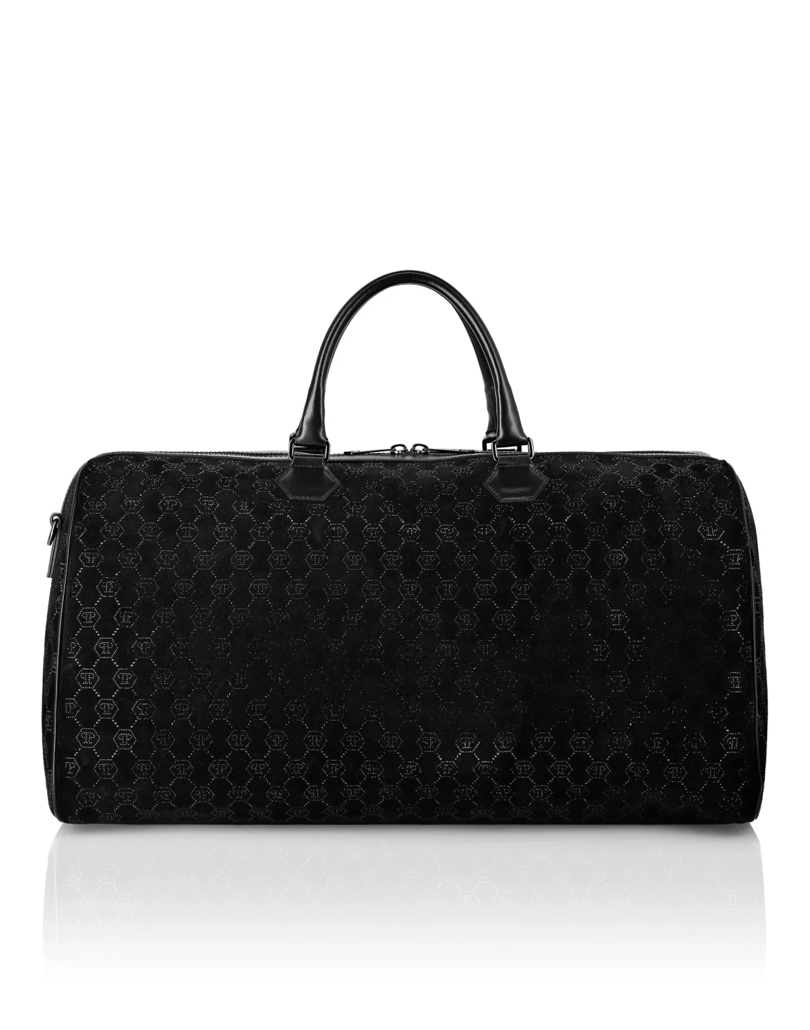 Leather Weekend Bag Monogram Strass, цвет: Черный