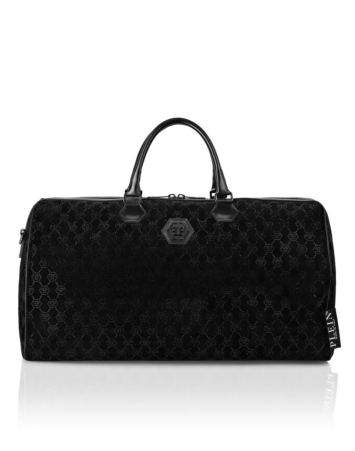 Leather Weekend Bag Monogram Strass, цвет: Черный
