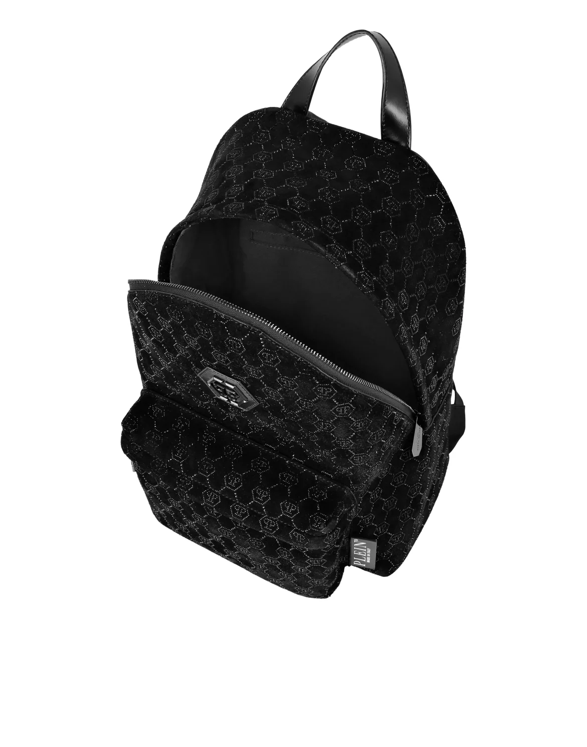 Leather Backpack Monogram Strass, цвет: Черный