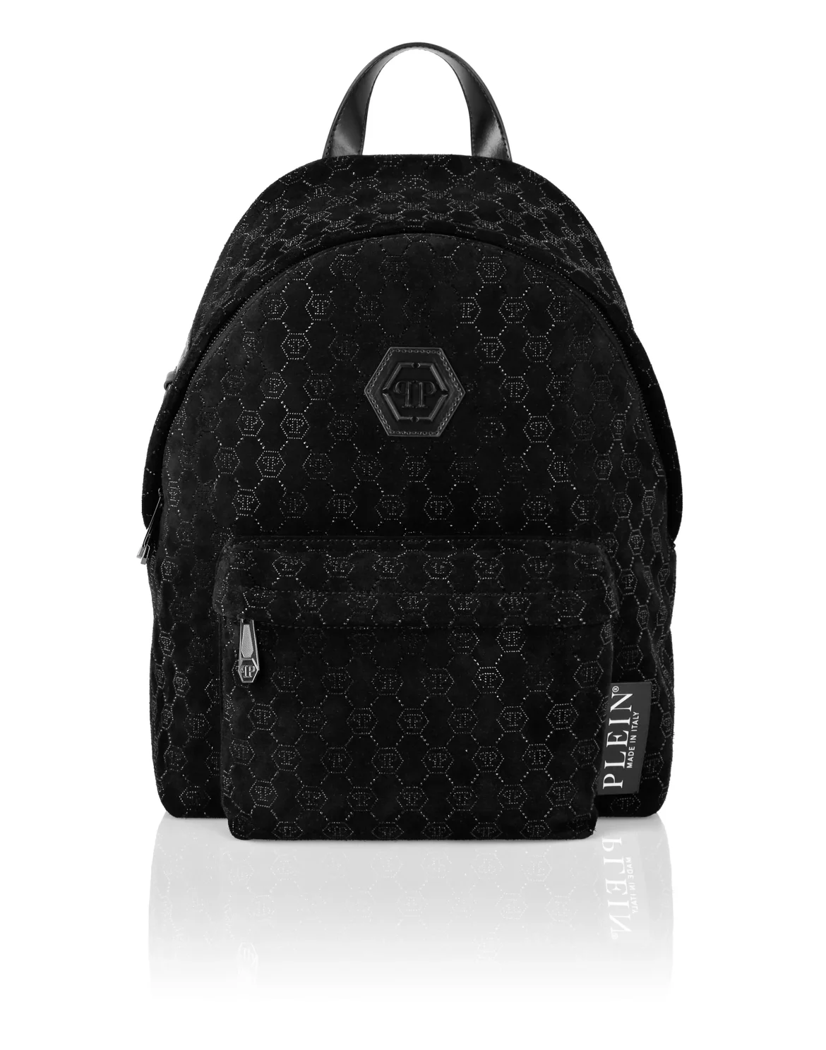 Leather Backpack Monogram Strass, цвет: Черный