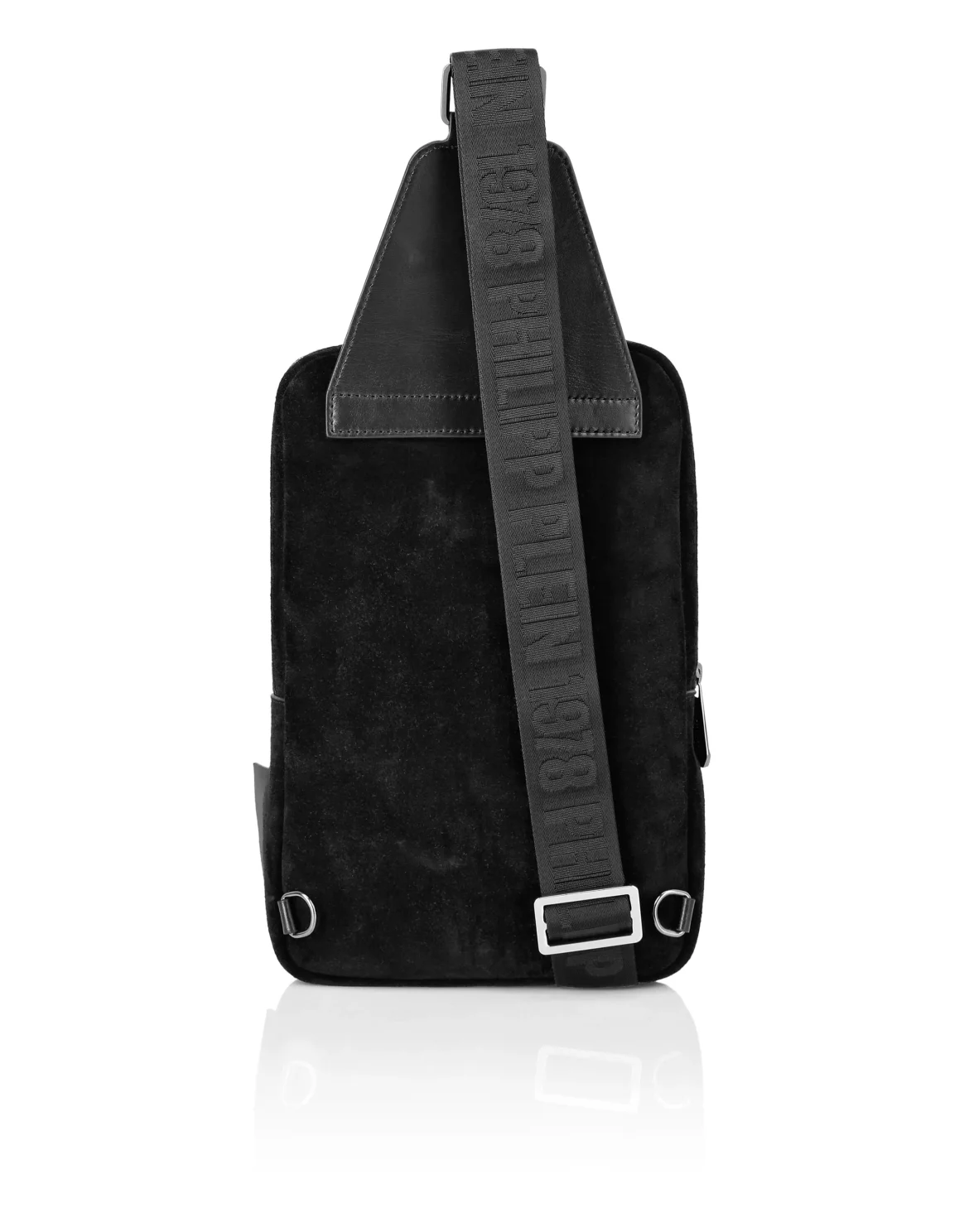 Leather Cross-Body Monogram Strass, цвет: Черный