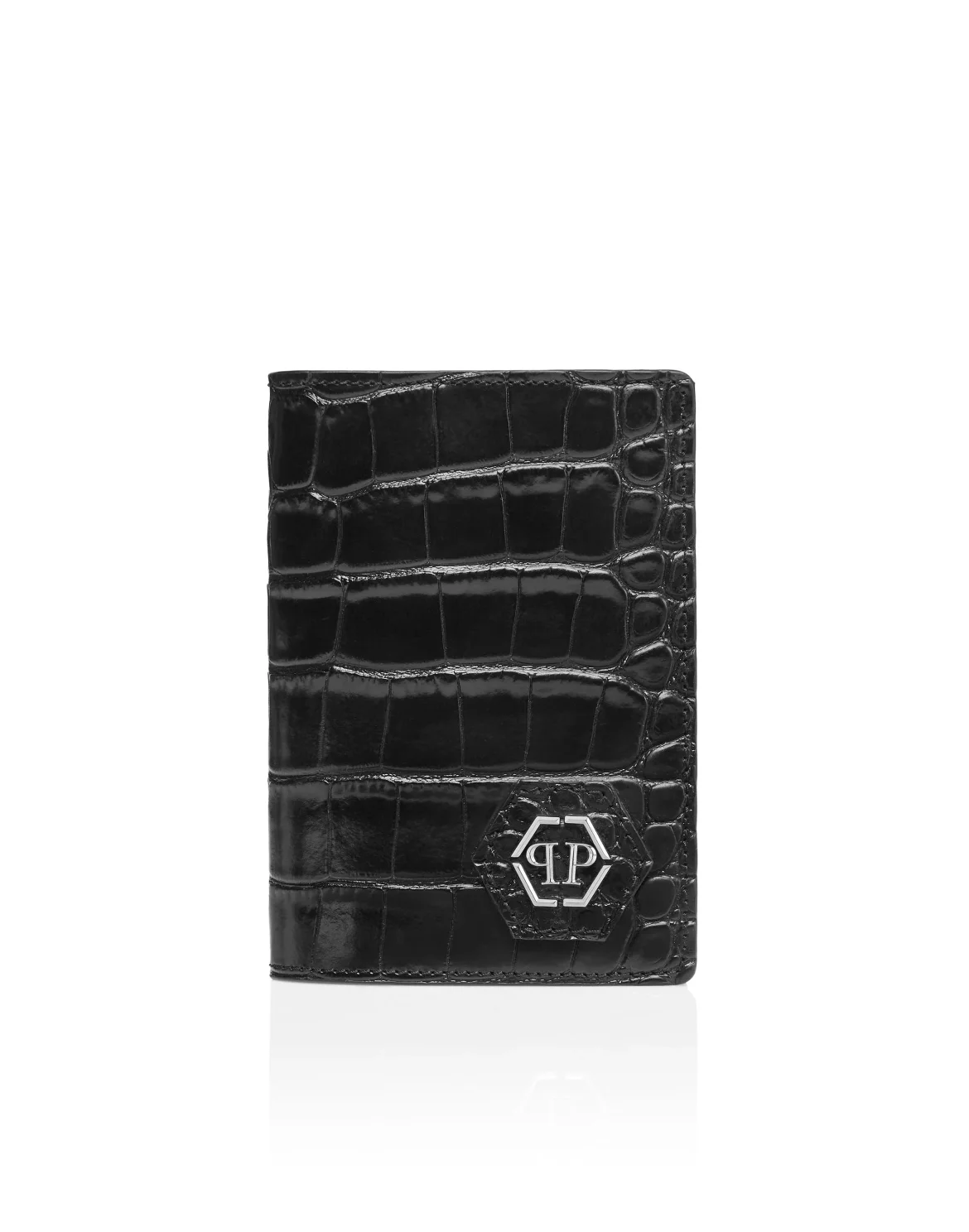 Leather Passport Holder PP, цвет: Черный
