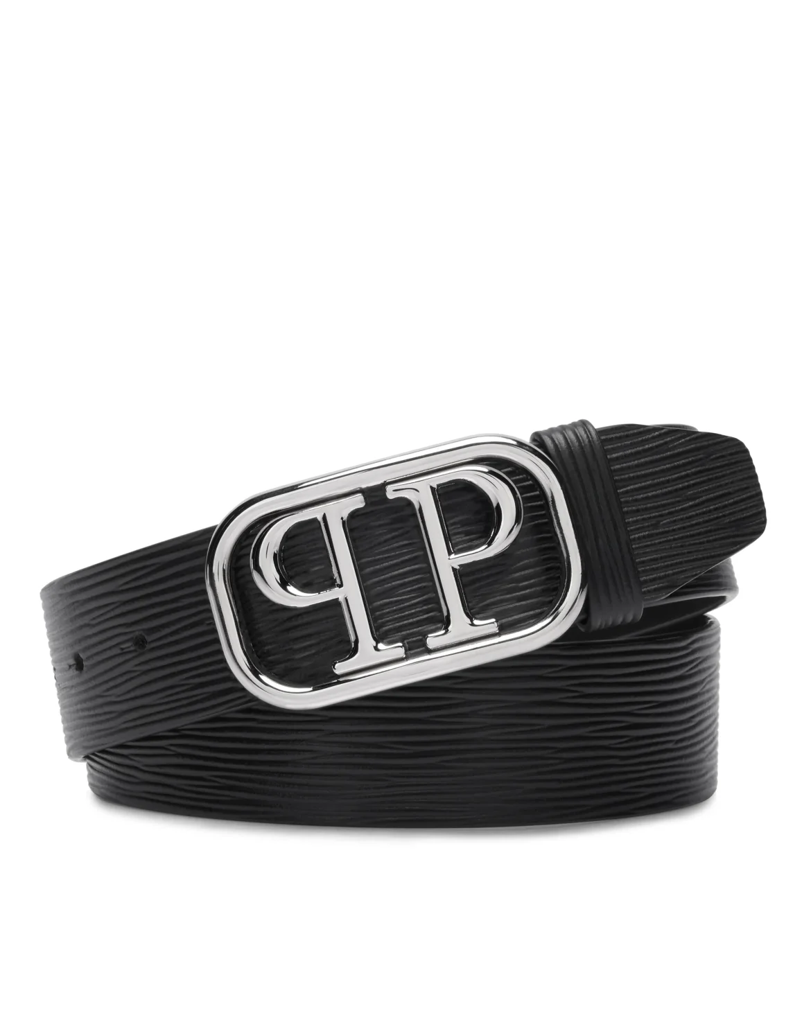 Saffiano Leather Belt PP, цвет: Черный