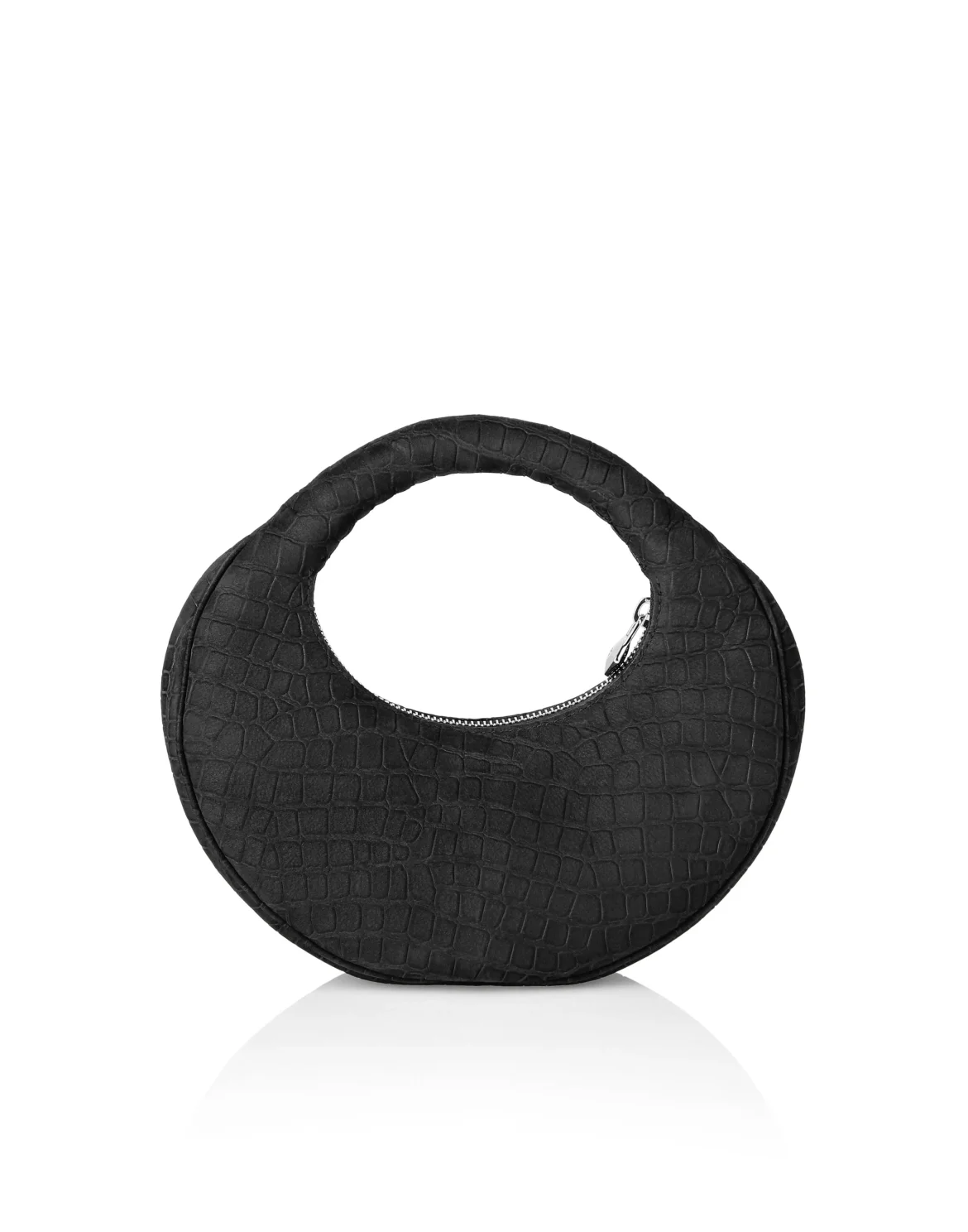 Medium Nubuck Moon Bag, цвет: Черный