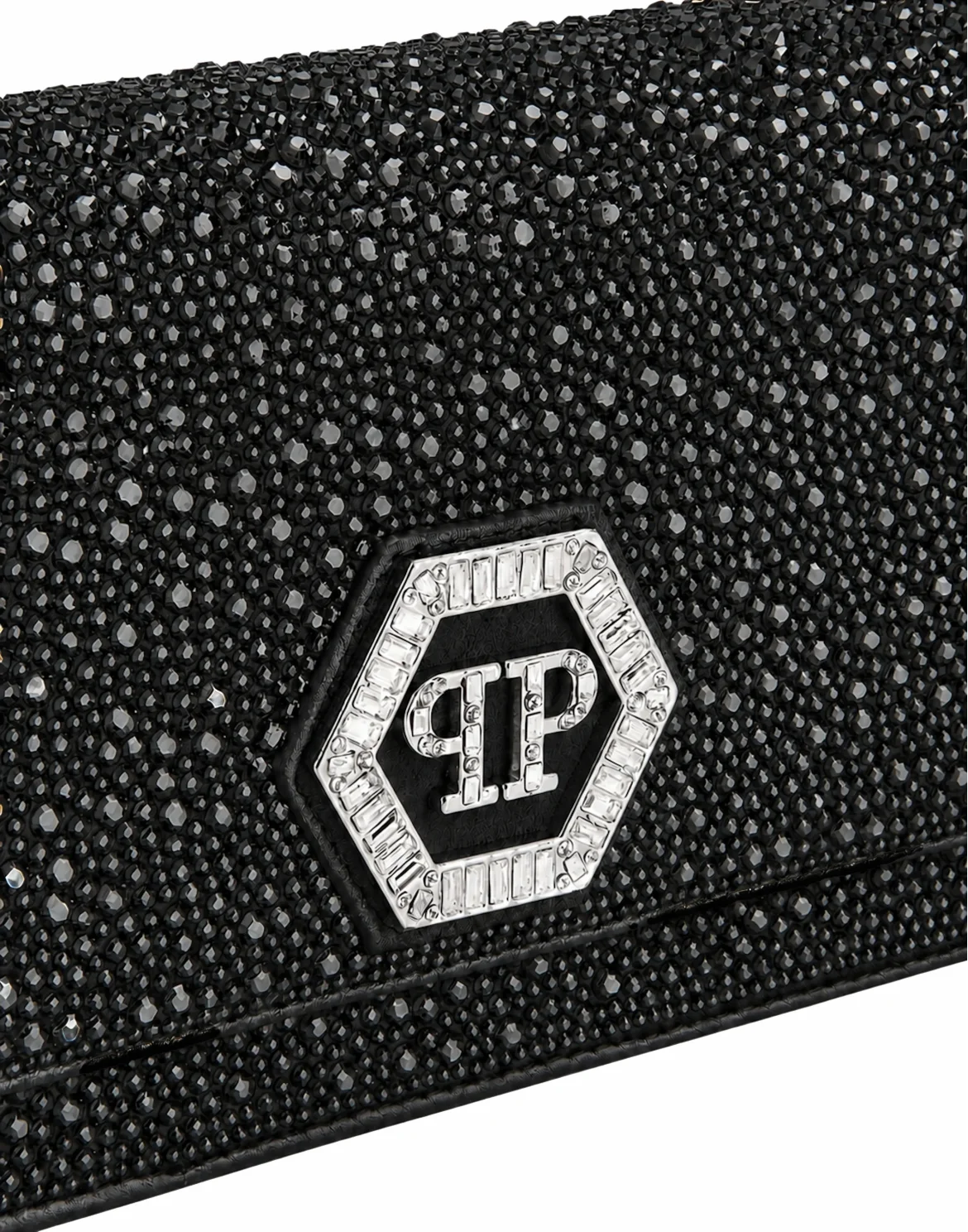 Hexagon Bag Mix Strass, цвет: Черный