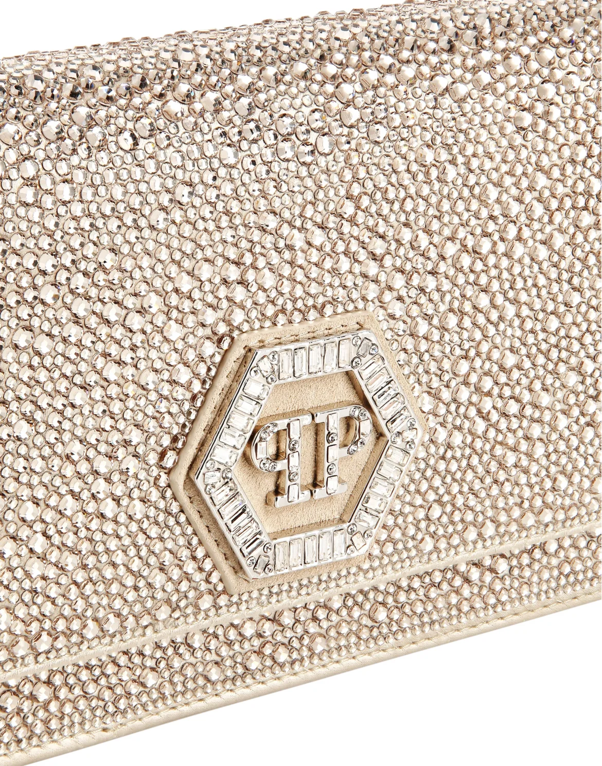 Hexagon Bag Mix Strass, цвет: Бежевый