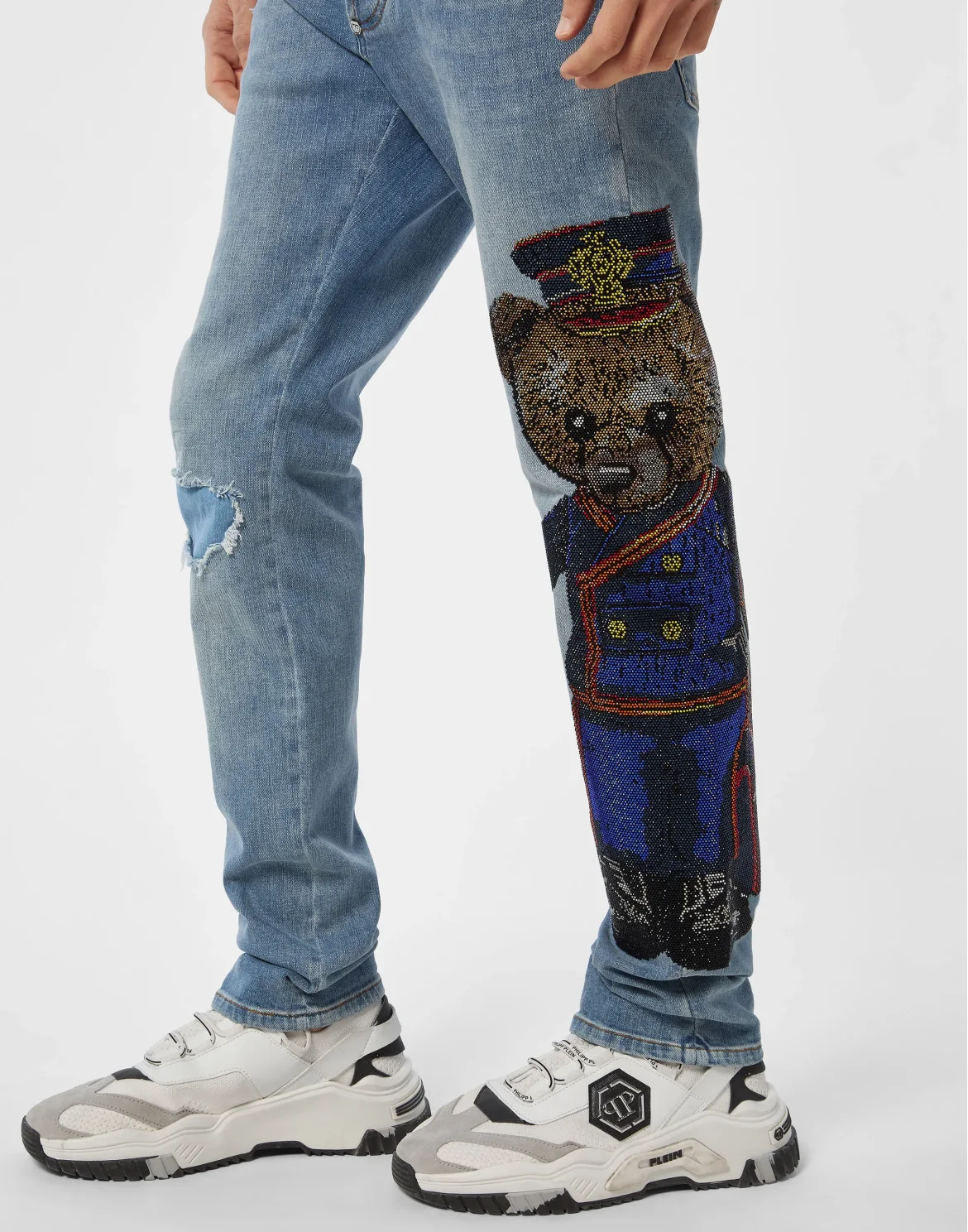 Super Straight Cut Denim Trousers Teddy Stones, цвет: Синий