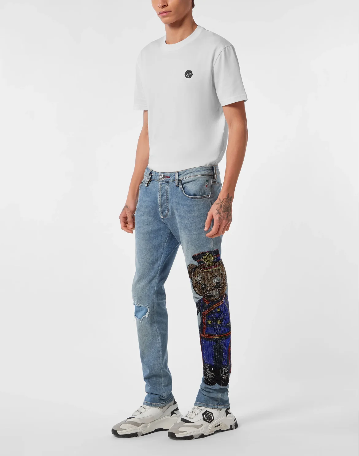 Super Straight Cut Denim Trousers Teddy Stones, цвет: Синий
