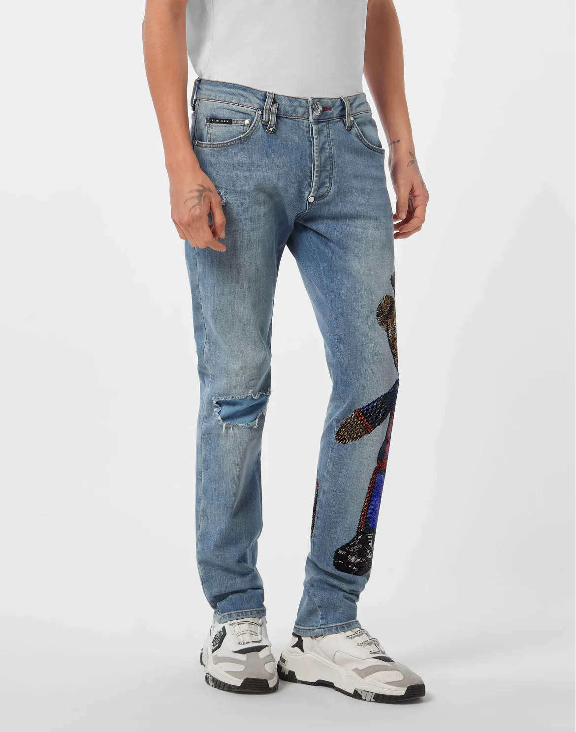 Super Straight Cut Denim Trousers Teddy Stones, цвет: Синий