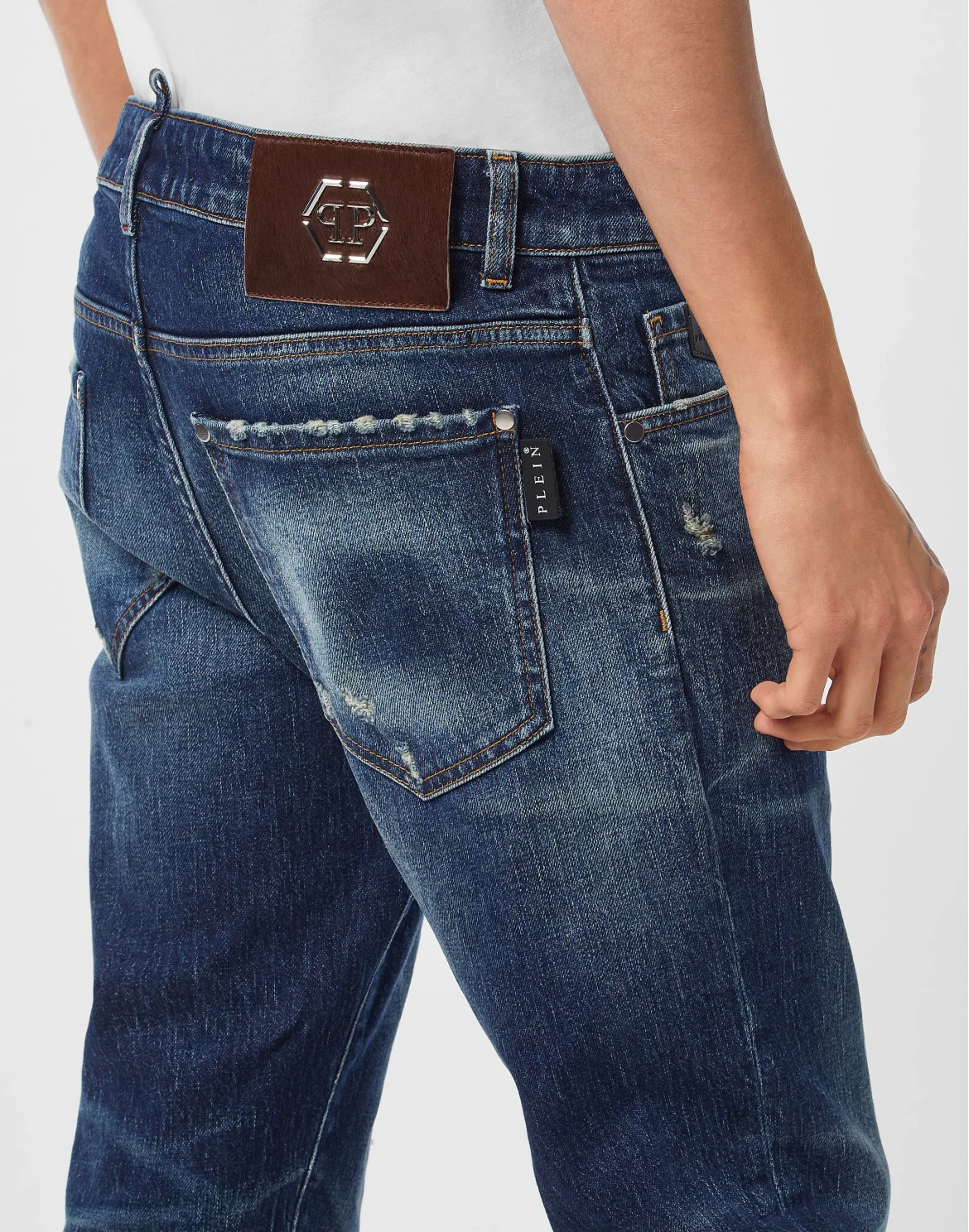 5-Pocket Super Straight Cut Jeans PP, цвет: Темно-синий деним