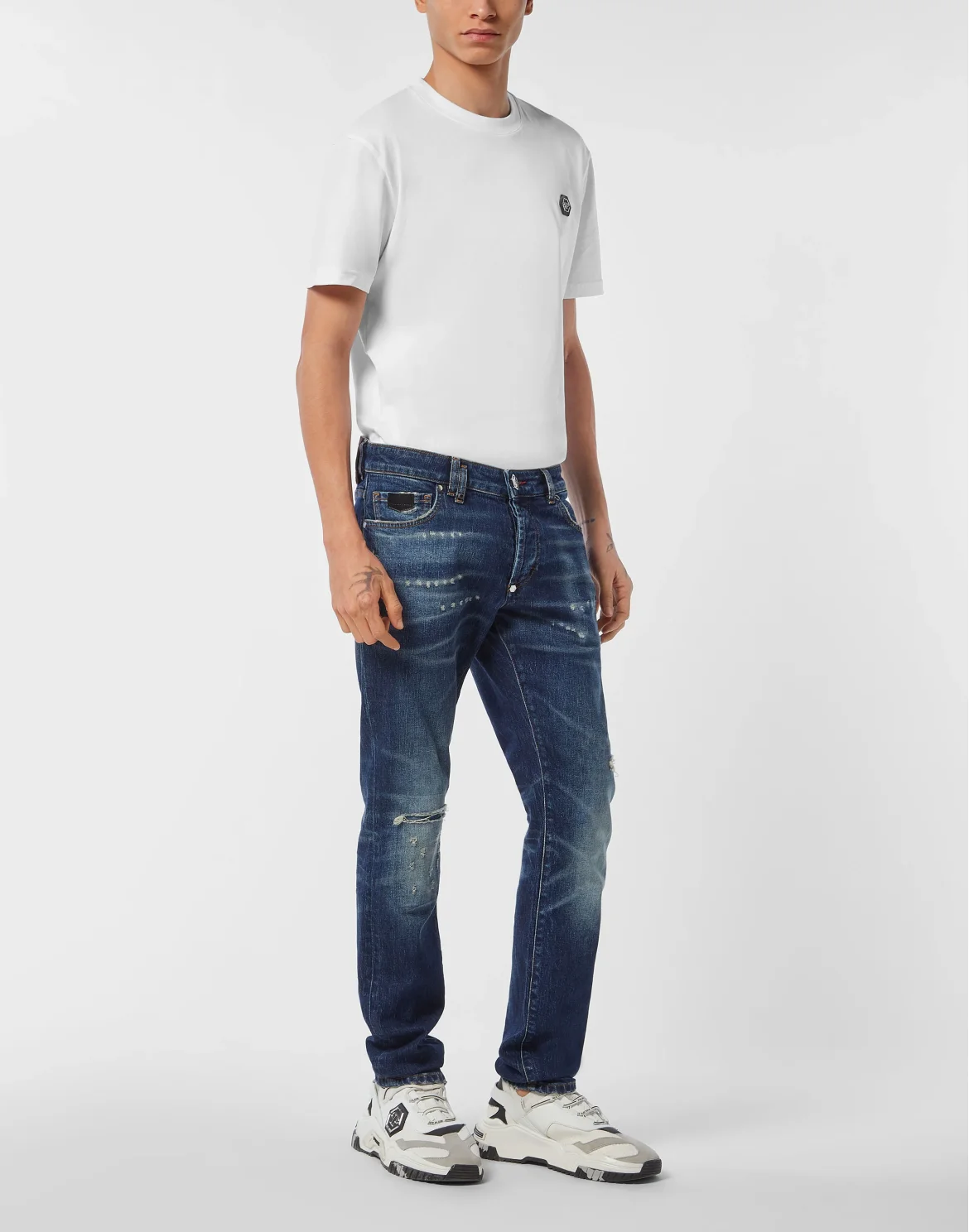 5-Pocket Super Straight Cut Jeans PP, цвет: Темно-синий деним