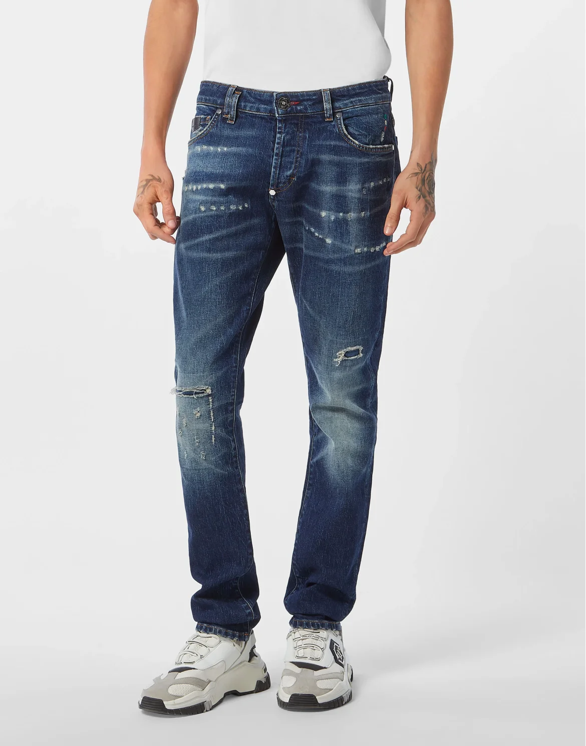 5-Pocket Super Straight Cut Jeans PP, цвет: Темно-синий деним