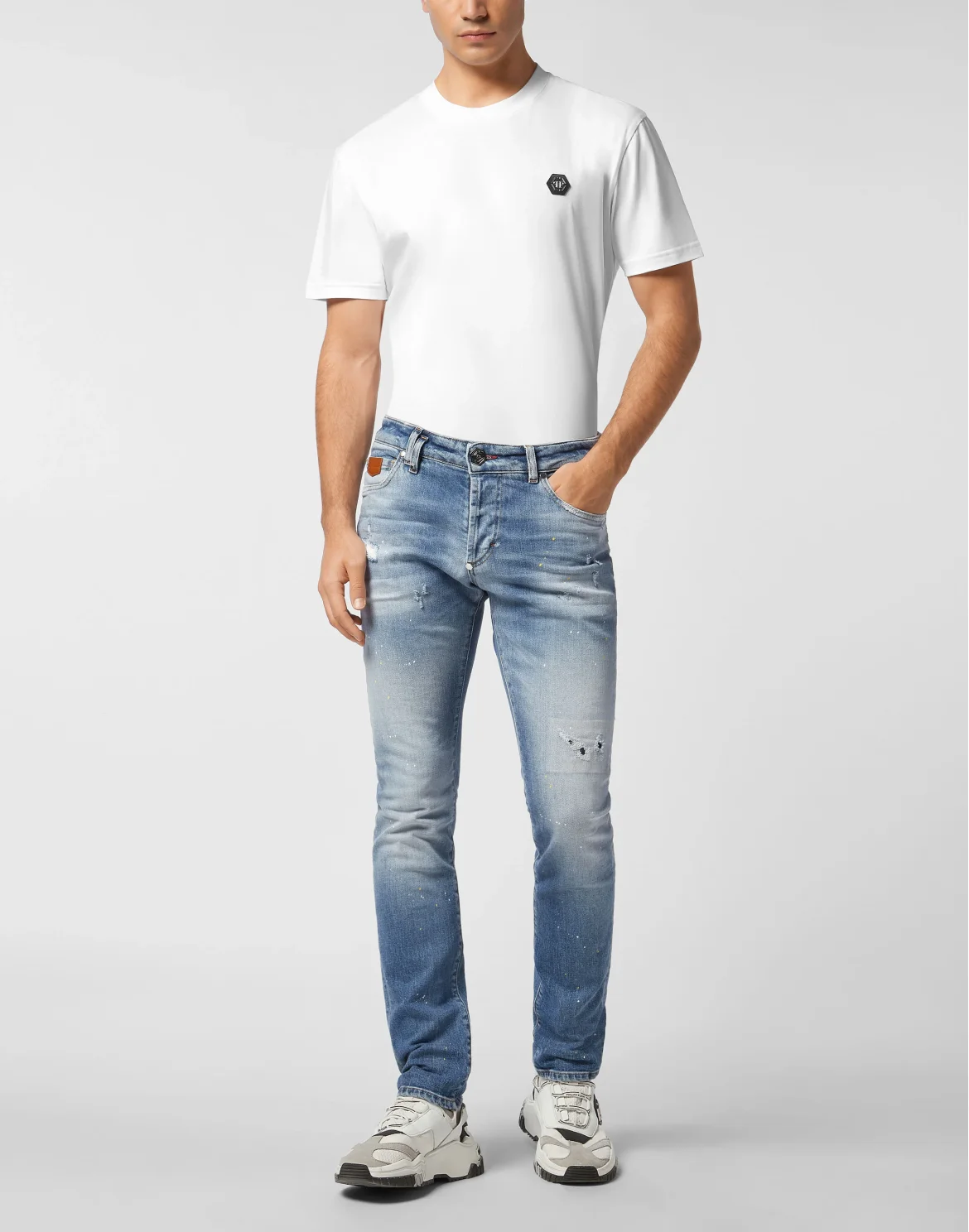 5-Pocket Super Straight Cut Jeans PP, цвет: Голубой