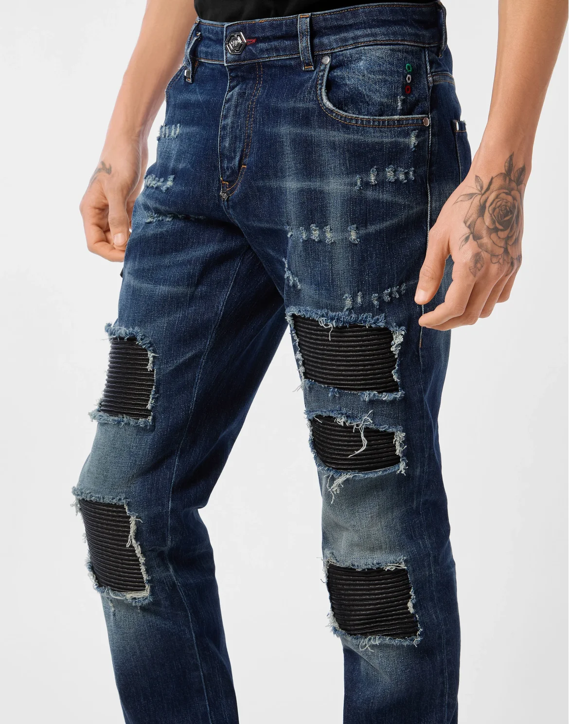 5-Pocket Rock Star Fit Jeans, цвет: Темно-синий деним
