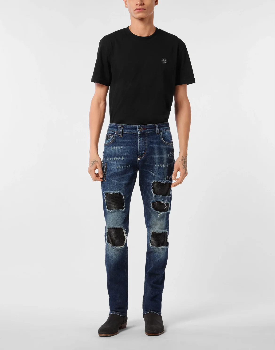 5-Pocket Rock Star Fit Jeans, цвет: Темно-синий деним