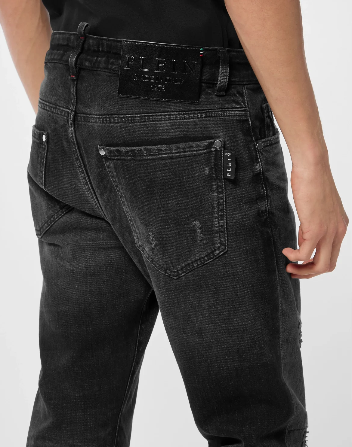 Super Straight Cut Jeans Plein, цвет: Серый