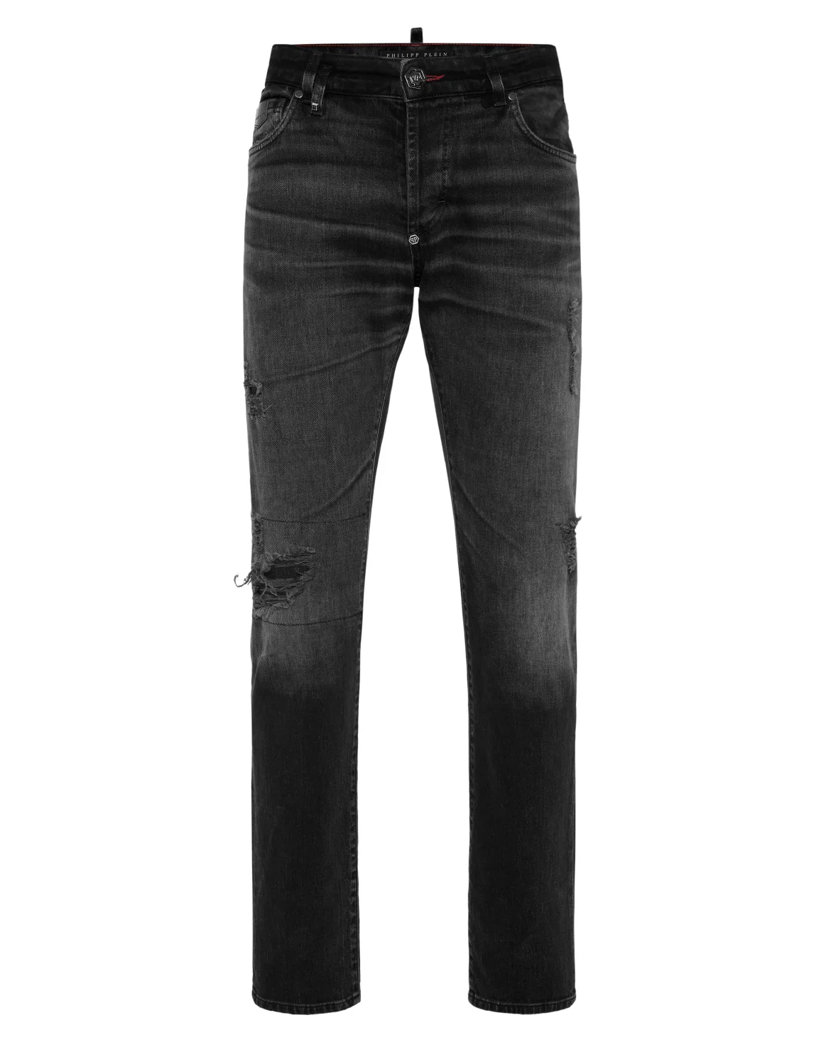 Super Straight Cut Jeans Plein, цвет: Серый