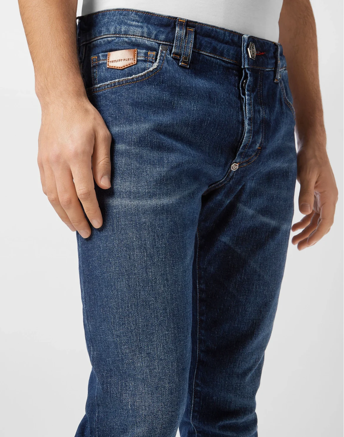 Super Straight Cut Jeans Plein, цвет: Темно-синий деним