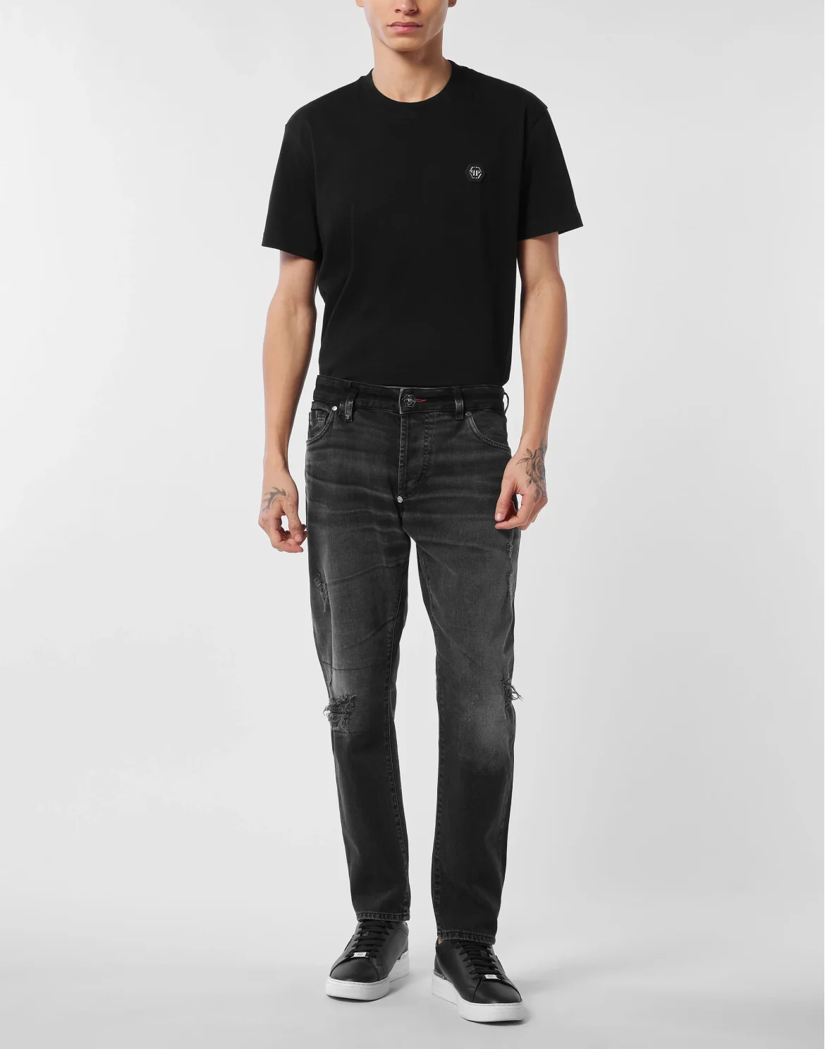 Skinny Jeans Plein, цвет: Серый