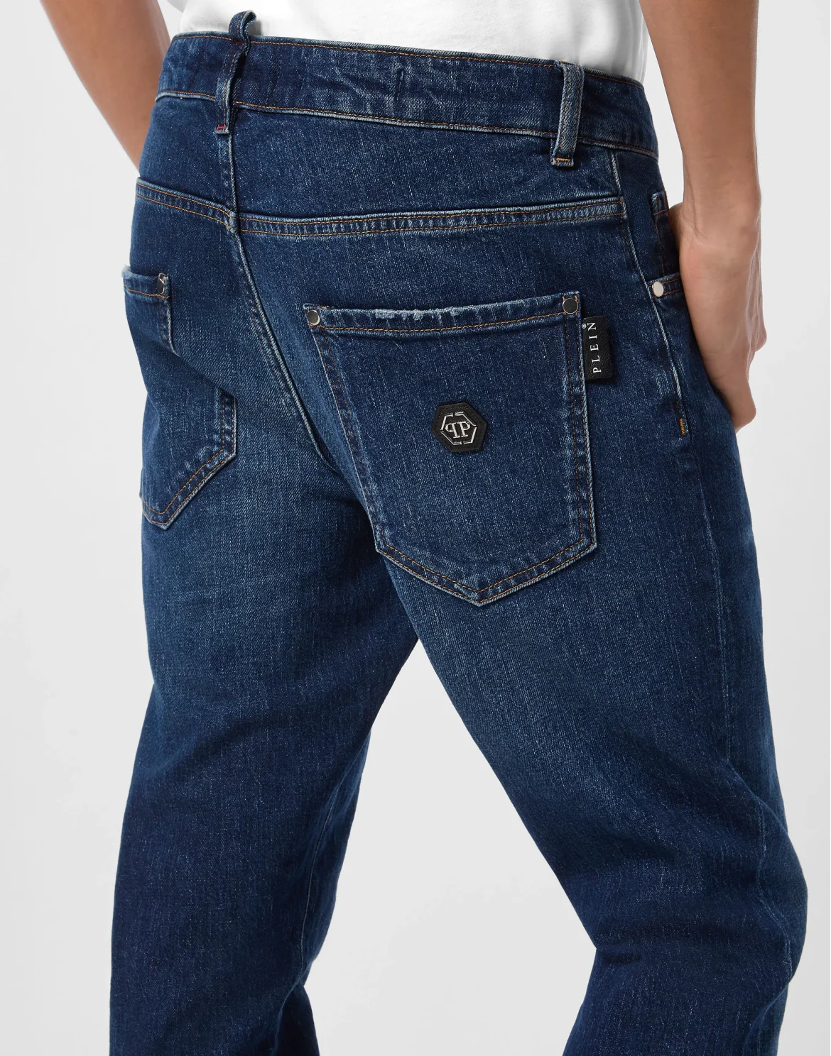Skinny Jeans Plein, цвет: Темно-синий деним