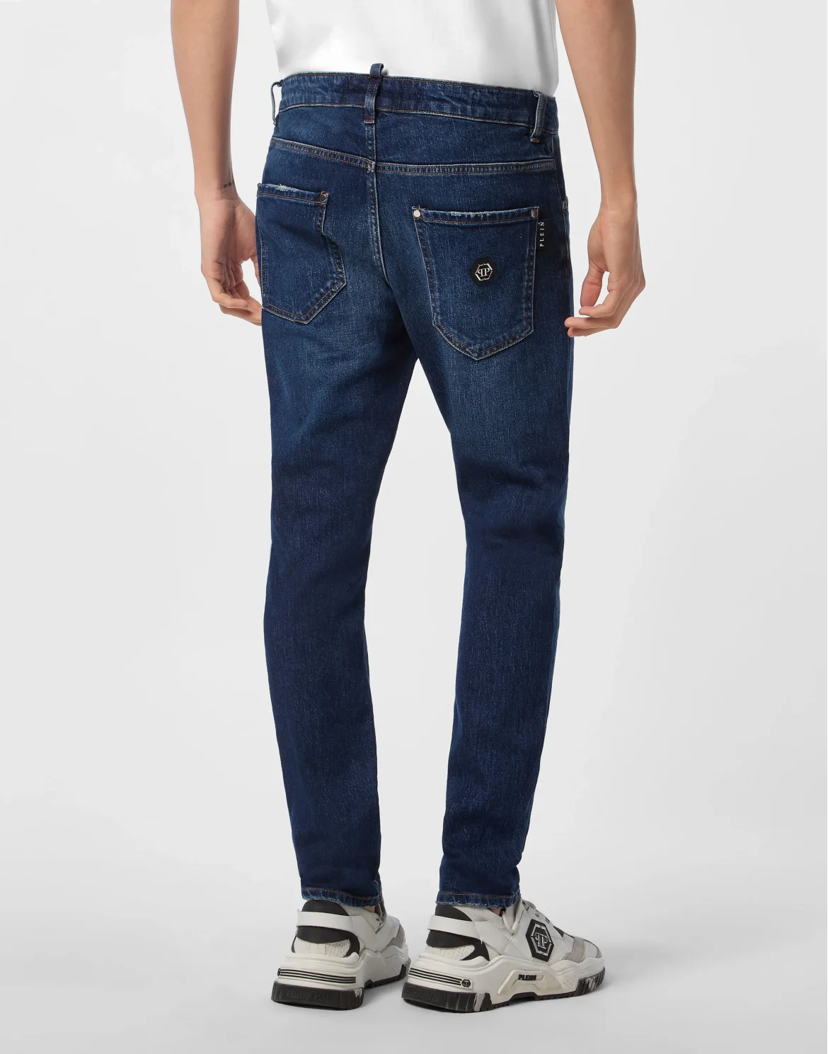 Skinny Jeans Plein, цвет: Темно-синий деним