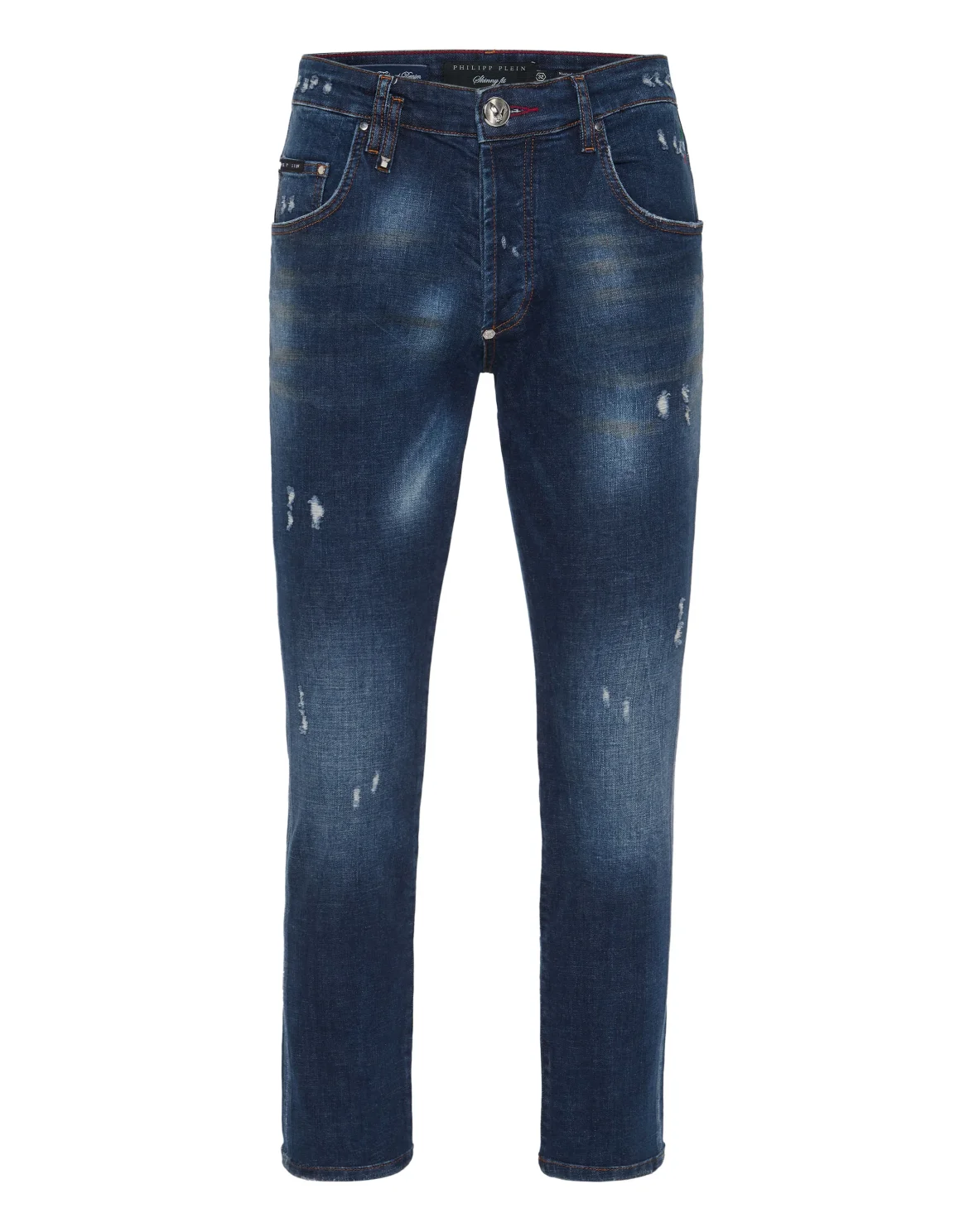Skinny Jeans Patch Stars, цвет: Синий