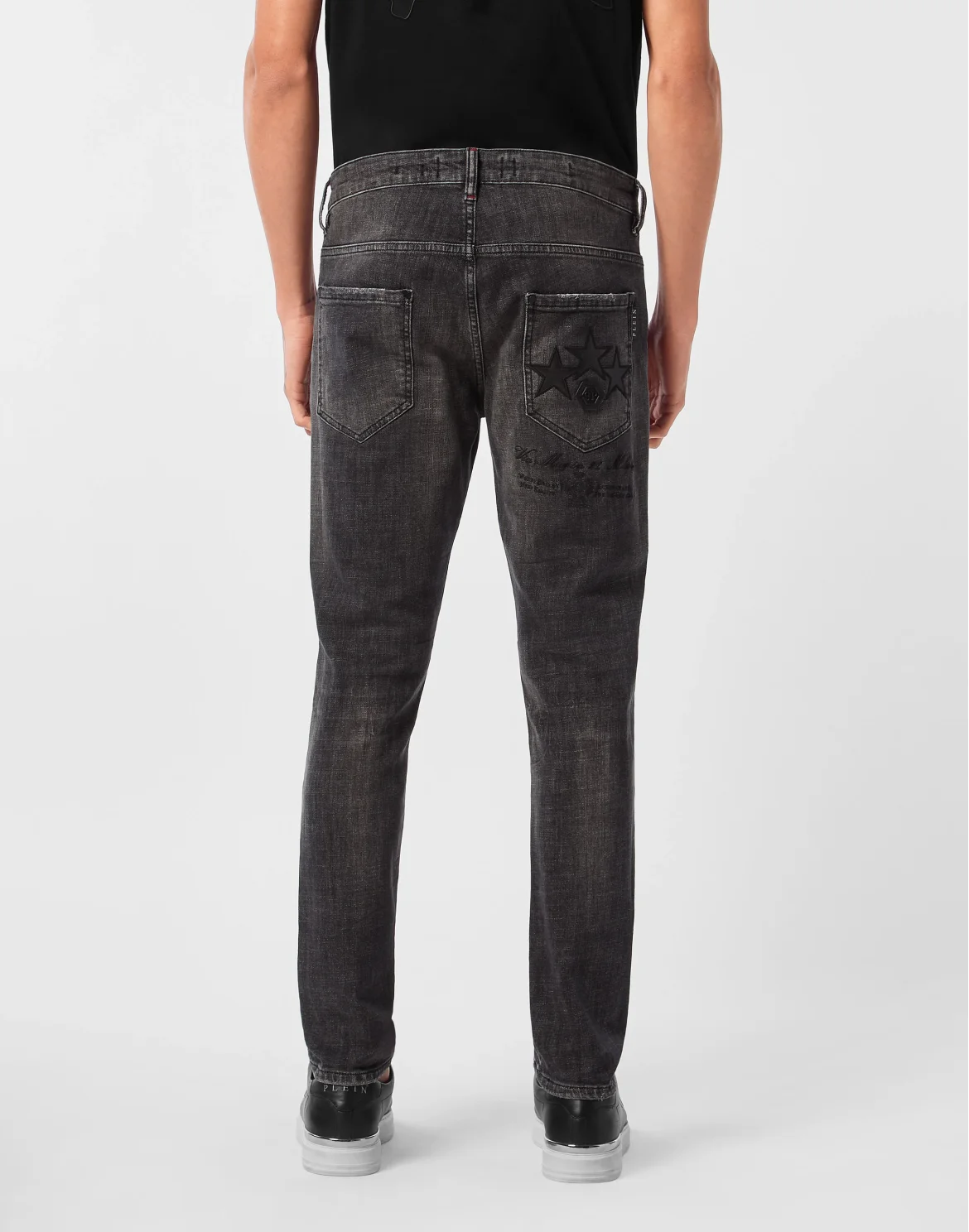 Skinny Jeans Patch Stars, цвет: Серый