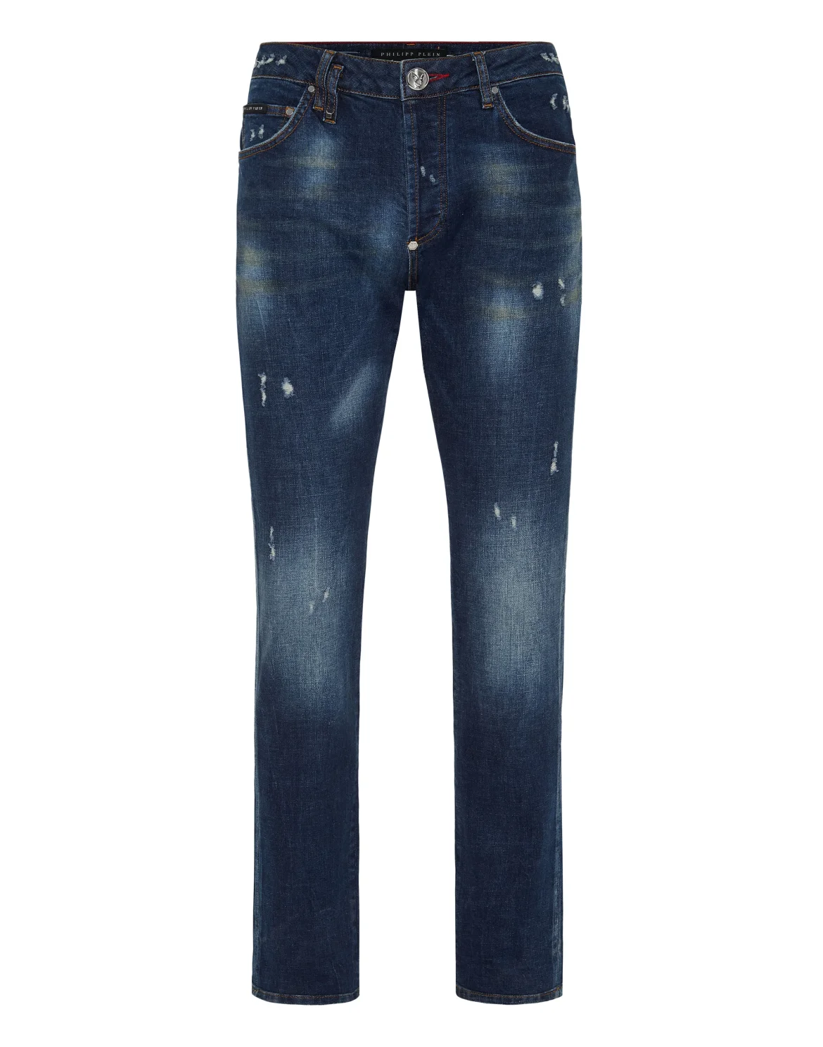 Super Straight Cut Jeans Patch Stars, цвет: Синий