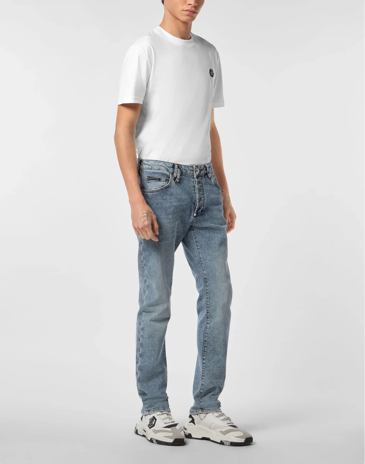 Super Straight Cut Jeans Plein Hotel, цвет: Синий