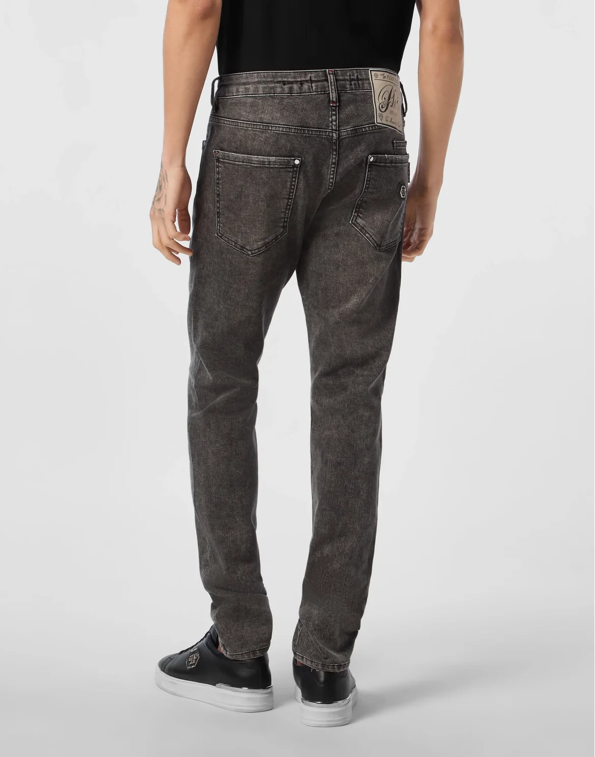 Super Straight Cut Jeans Plein Hotel, цвет: Серый