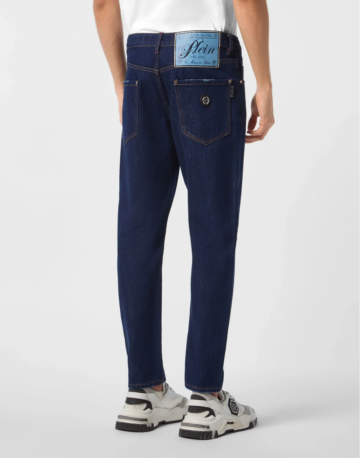 Detroit Fit Jeans Plein Hotel, цвет: Темно-синий деним