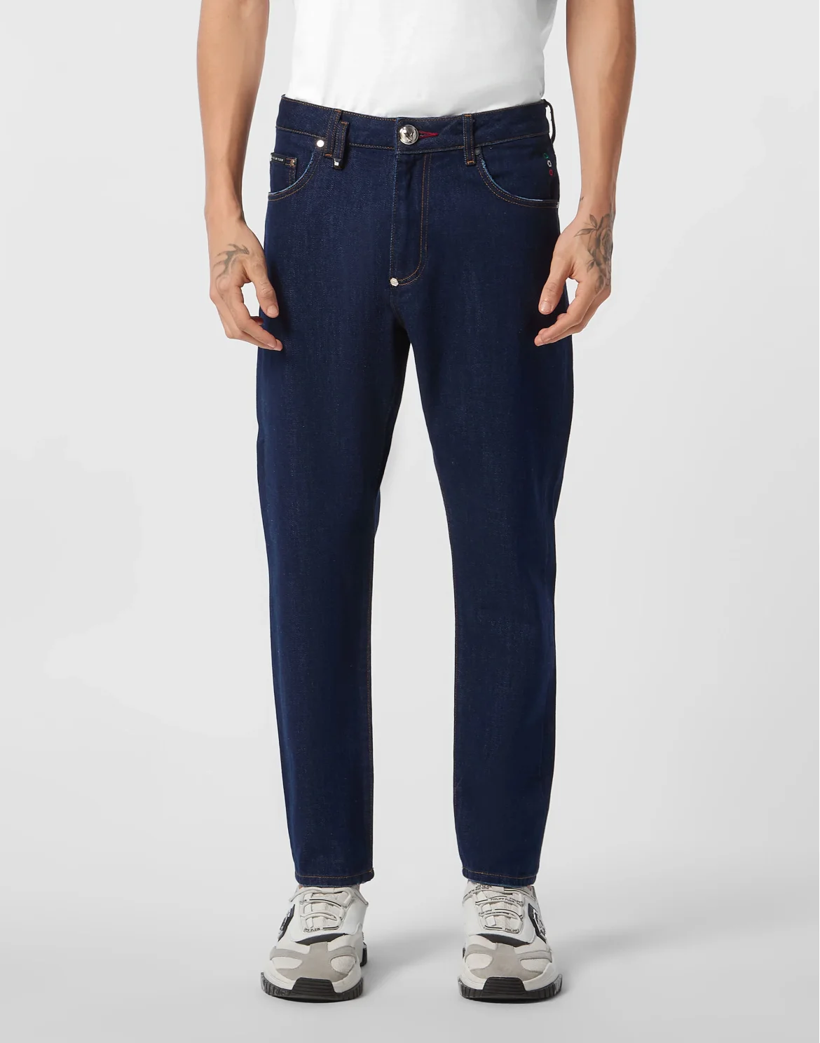 Detroit Fit Jeans Plein Hotel, цвет: Темно-синий деним