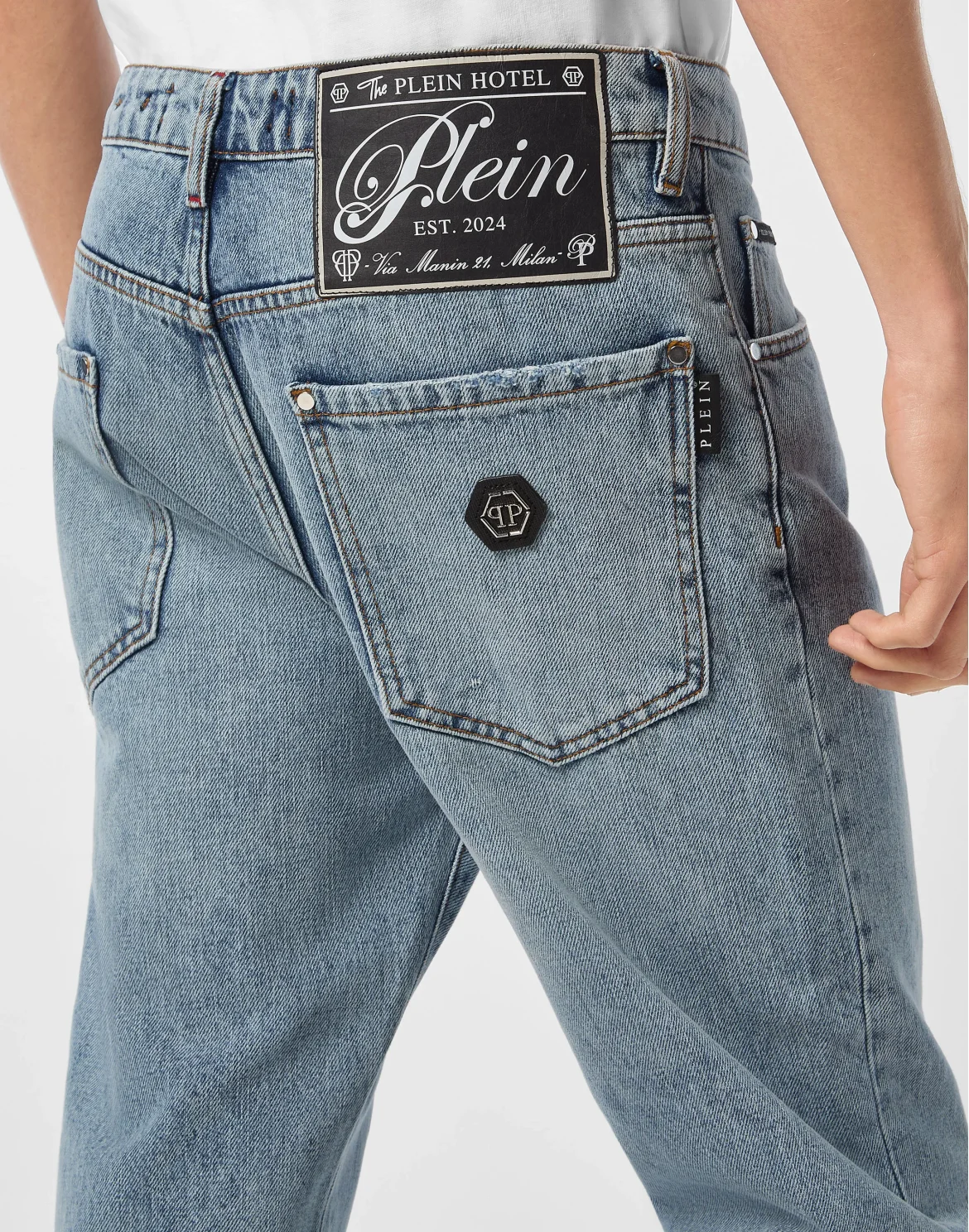 Detroit Fit Jeans Plein Hotel, цвет: Синий