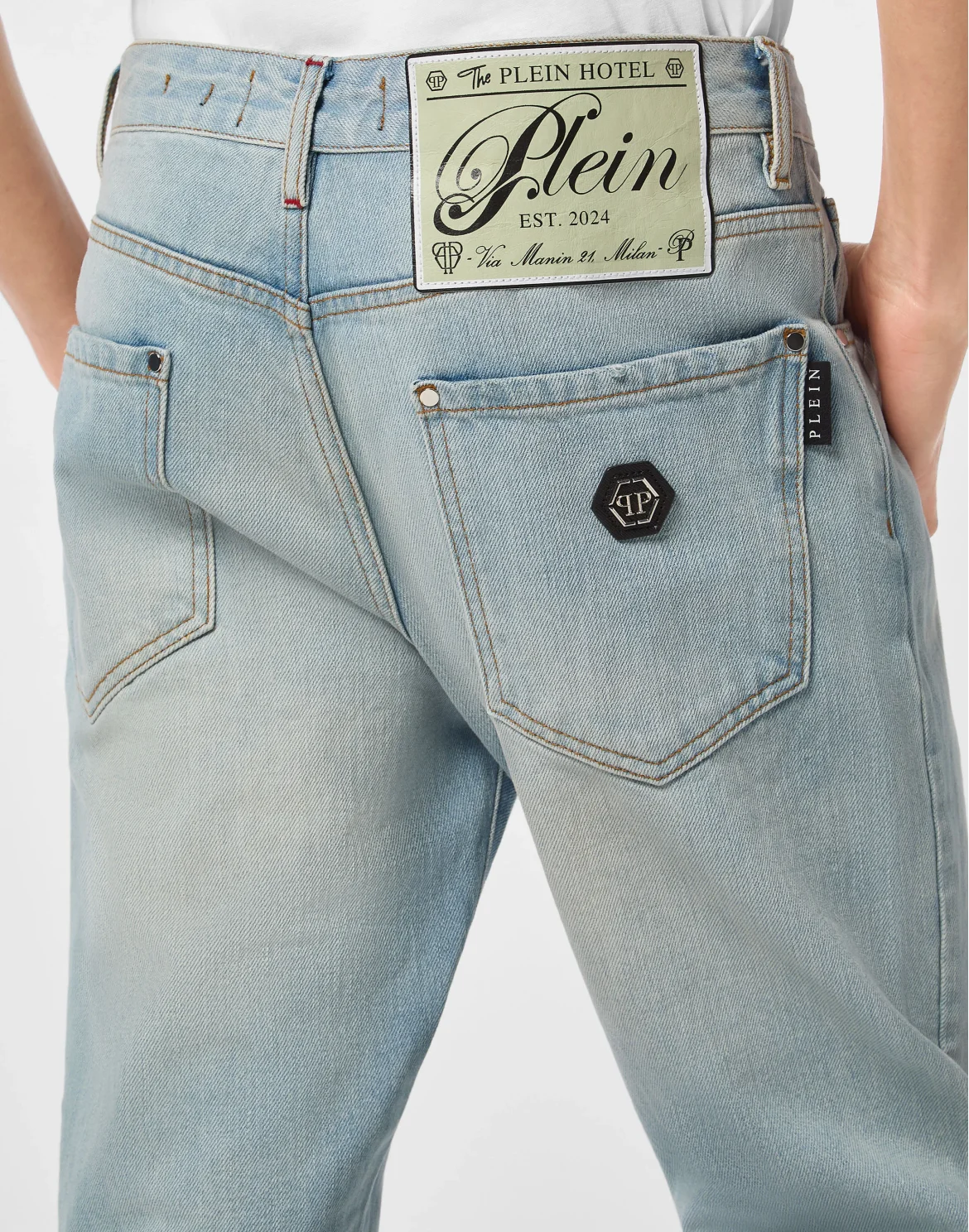 Detroit Fit Jeans Plein Hotel, цвет: Голубой