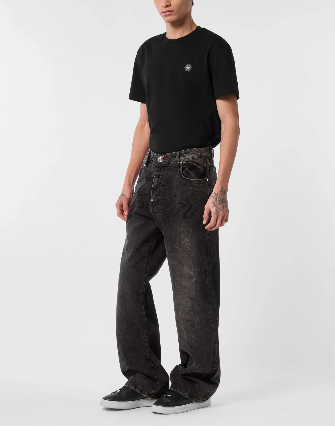 Beach Boy Fit Jeans Monogram, цвет: Серый