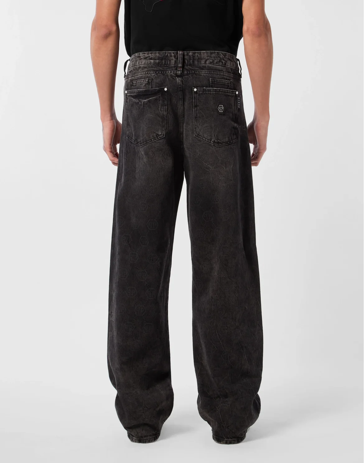 Beach Boy Fit Jeans Monogram, цвет: Серый