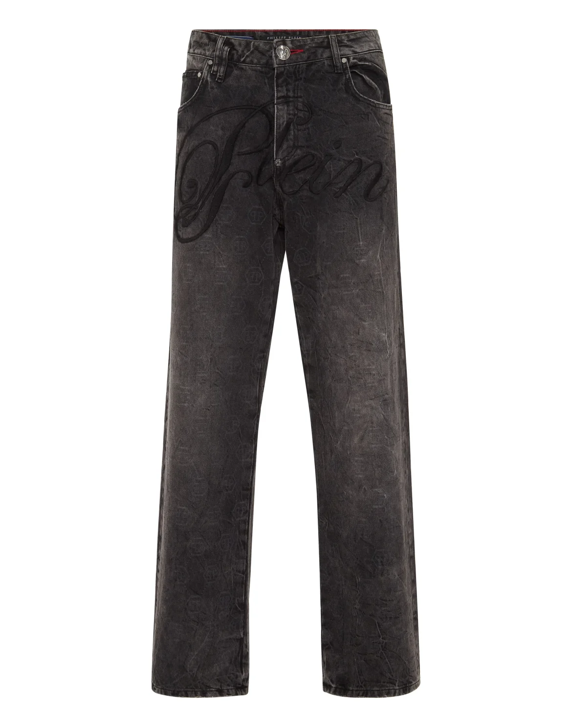 Beach Boy Fit Jeans Monogram, цвет: Серый