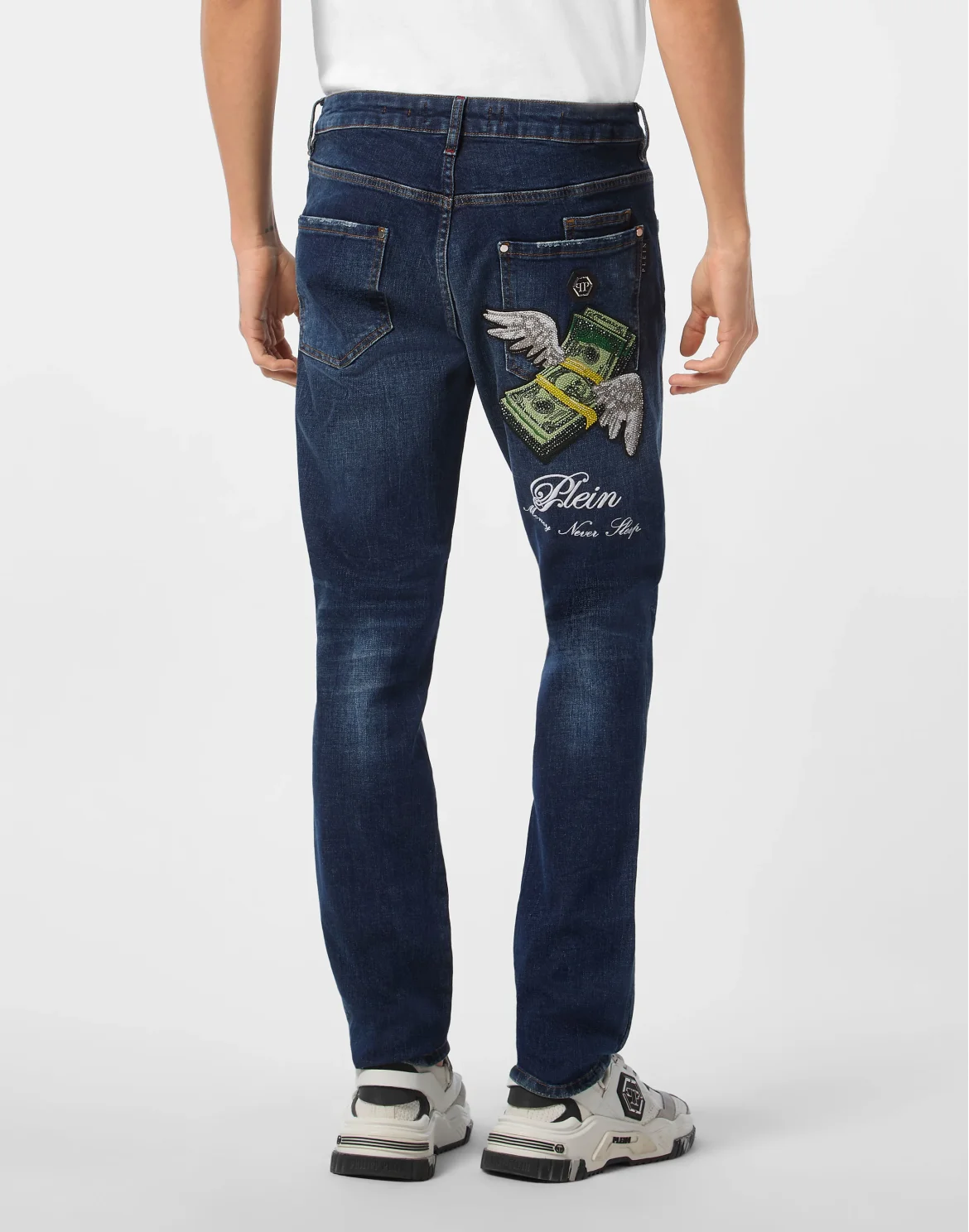 Super Straight Cut Jeans Flying Money, цвет: Синий