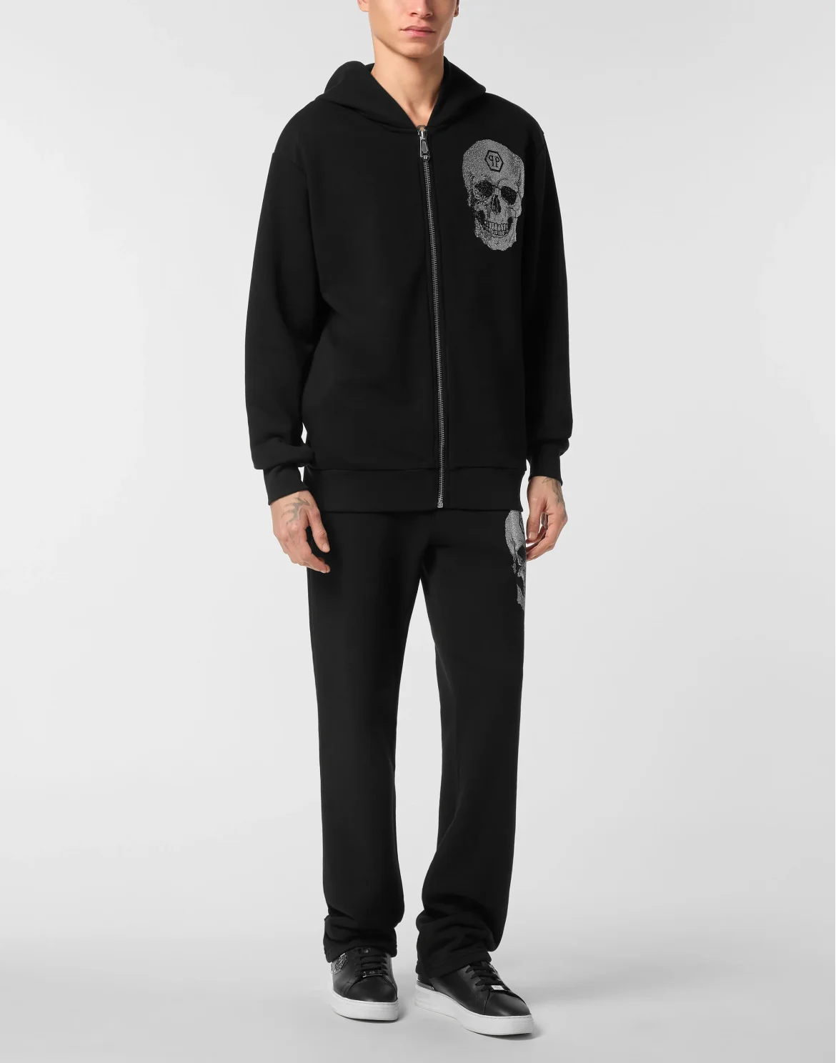 Zip Hoodie Crystal Skull, цвет: Черный